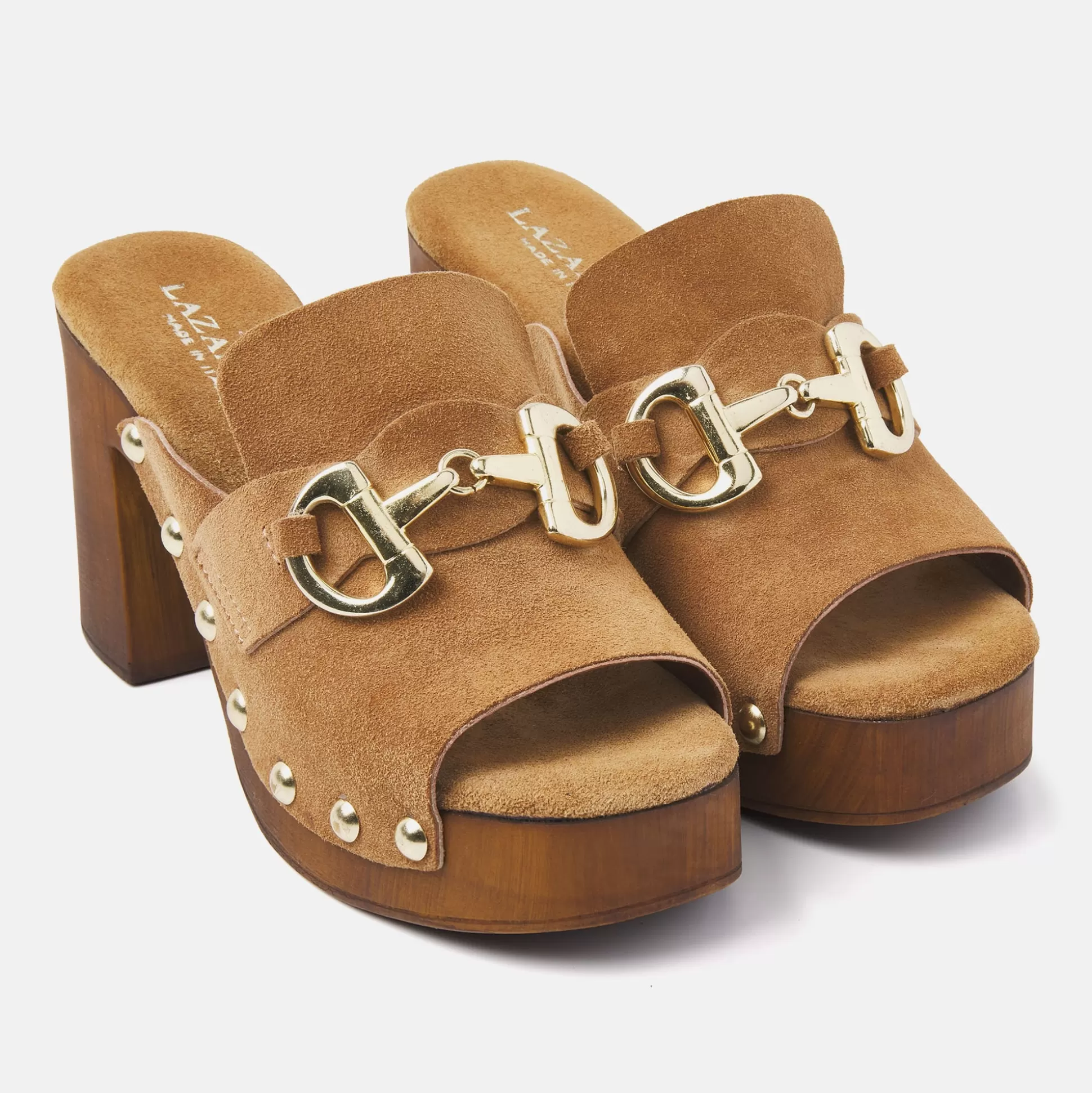 Vrouw Lazamani Dames Clogs 31.230 Cuoio