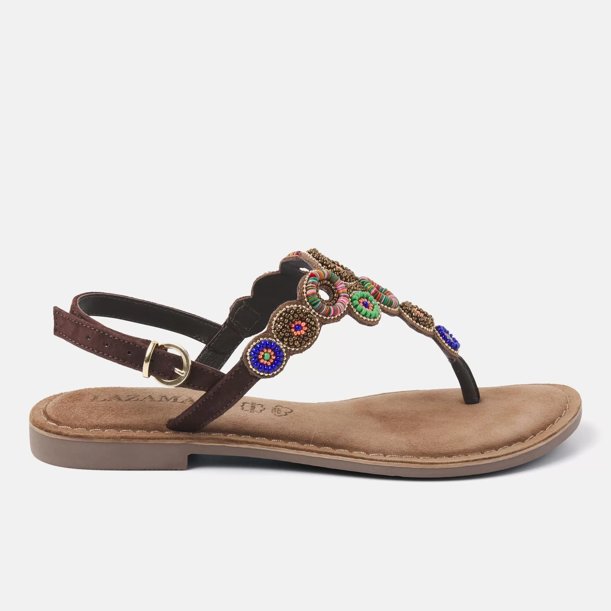 Vrouw Lazamani Dames Sandalen 75.314 Brown Multi